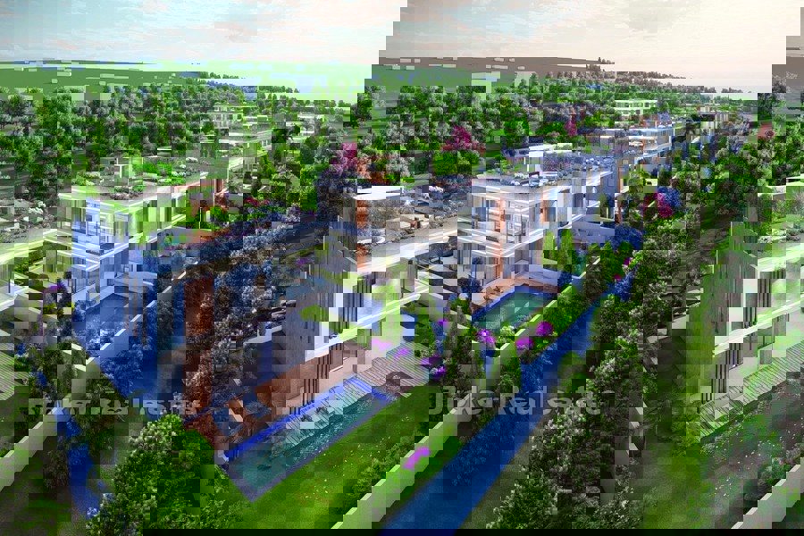 Complesso di ville con vista mare