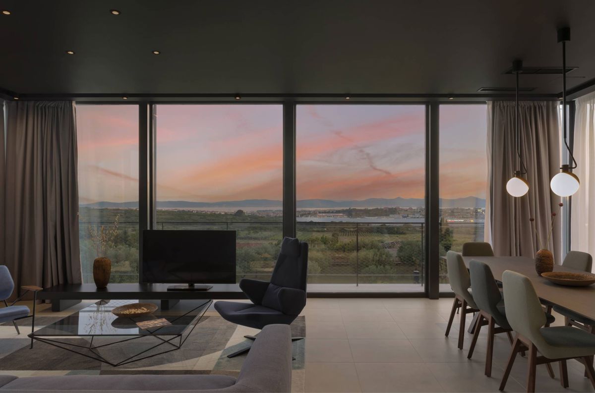 Villa contemporanea con vista panoramica sul mare