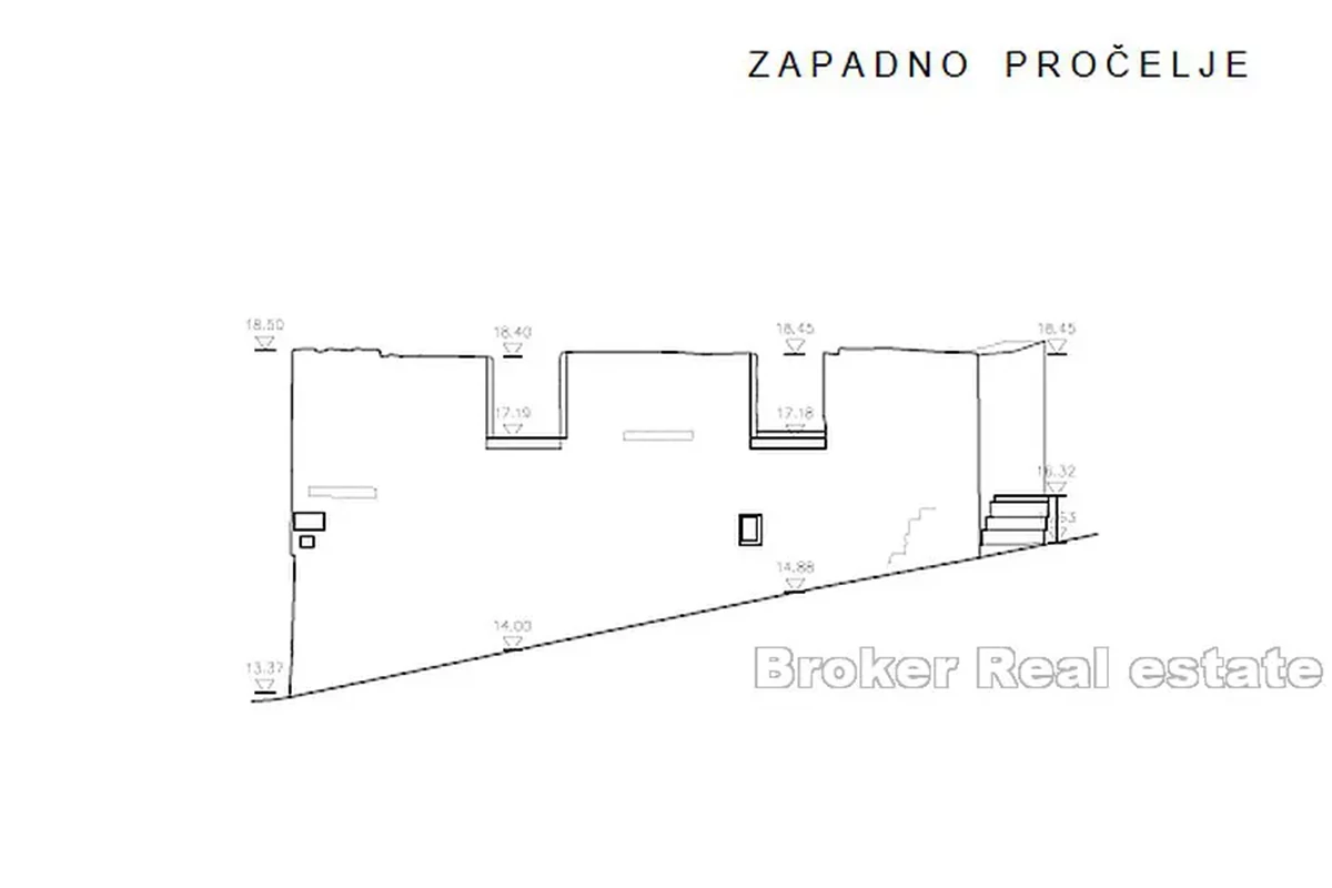 Casa in pietra con vista e progetto di ricostruzione