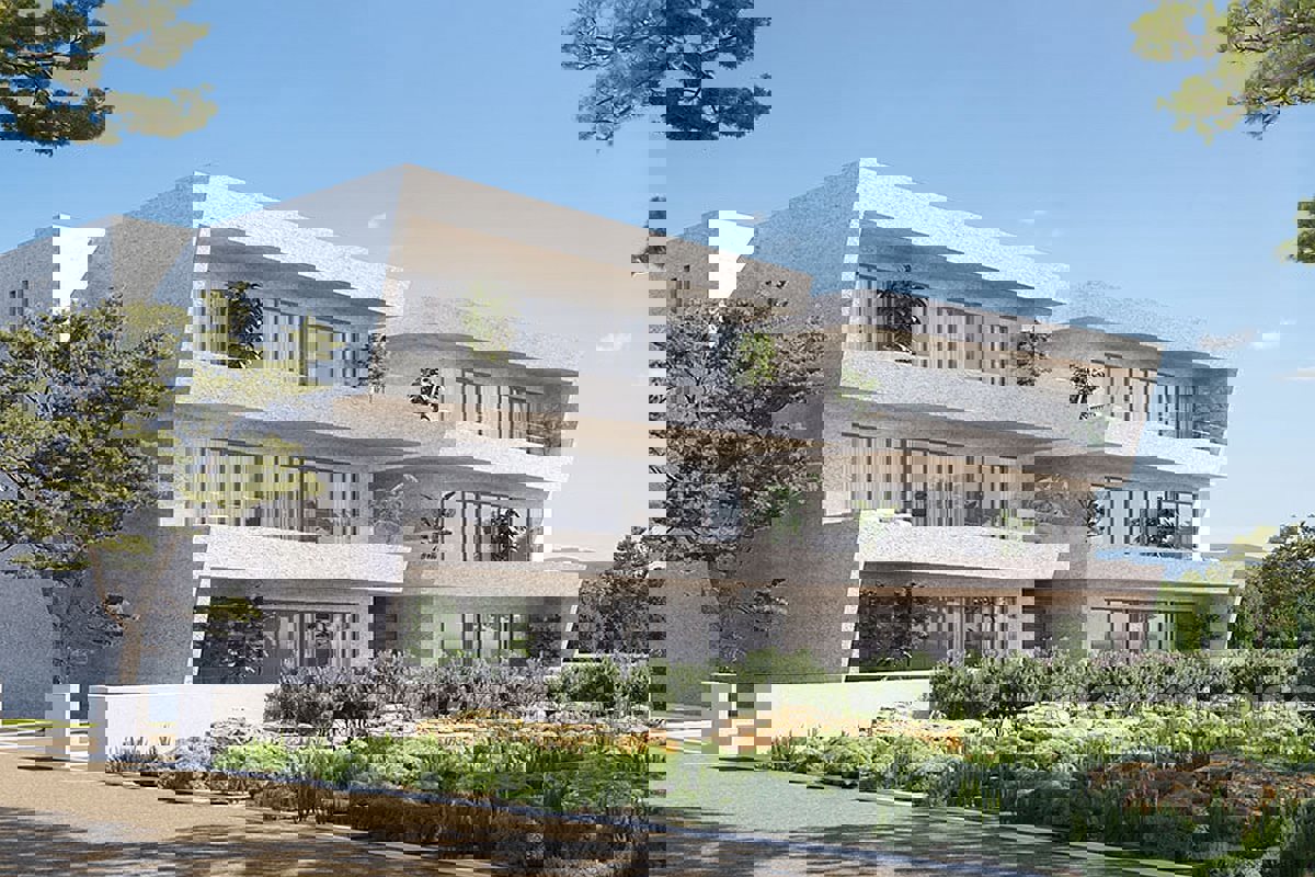 Appartamento con piscina e vista mare