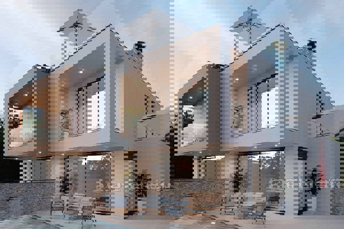 Casa di nuova costruzione con vista mare aperto