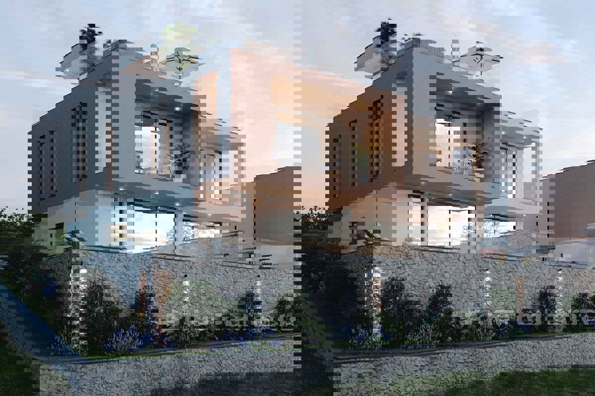 Casa di nuova costruzione con vista mare aperto
