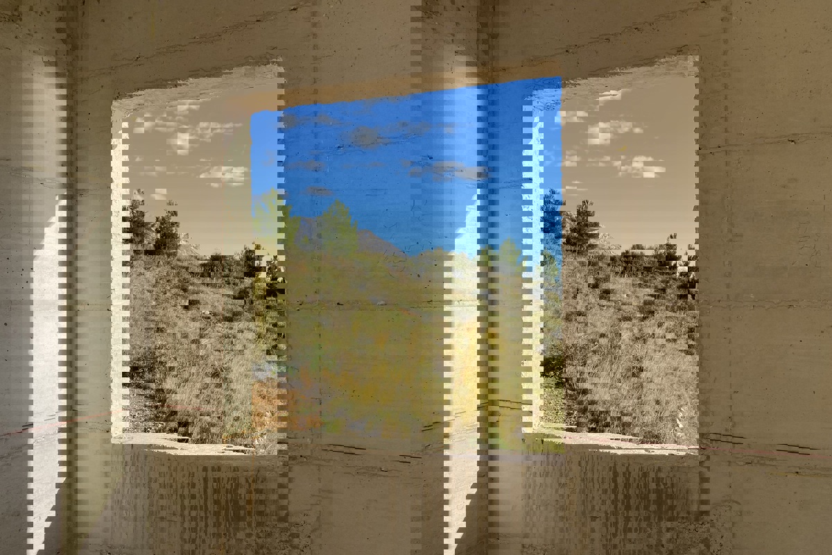 Villa in costruzione con vista mare