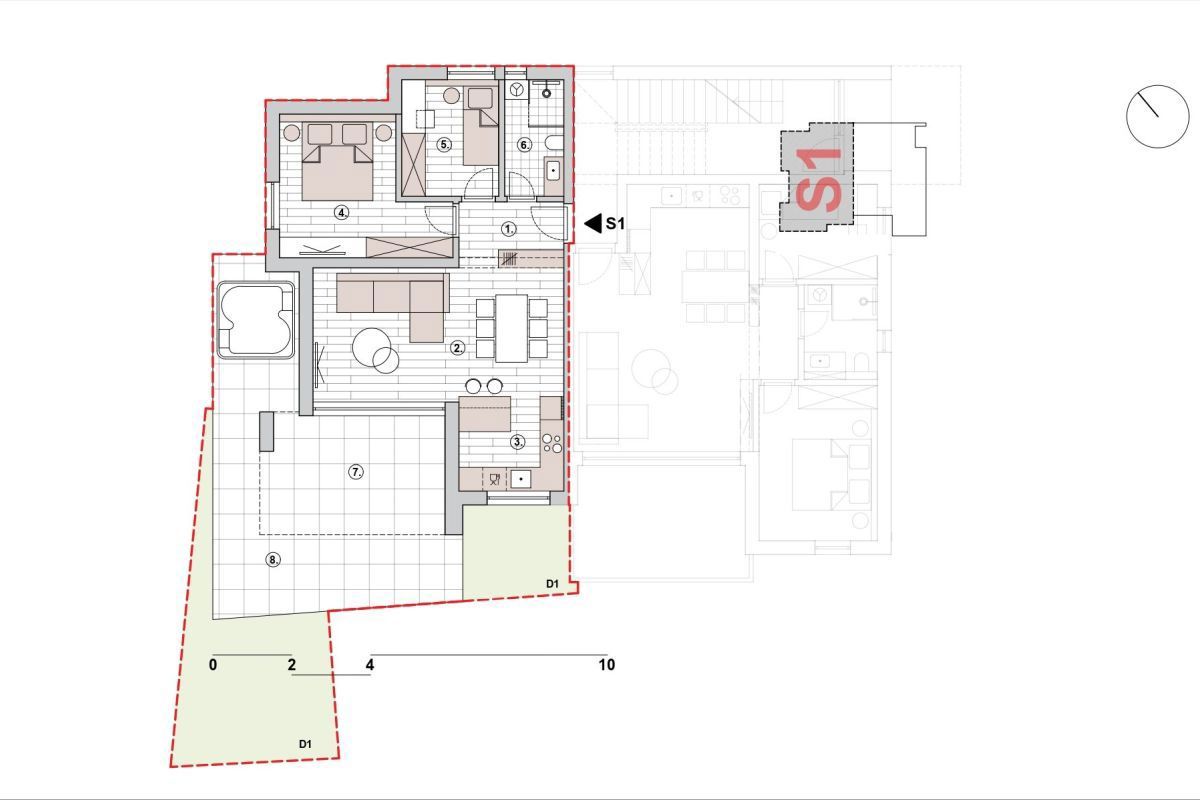 Appartamento di lusso con vista mare