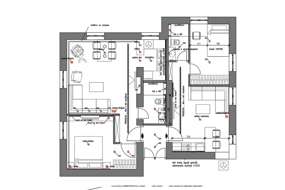 Appartamento a Spalato con parcheggio