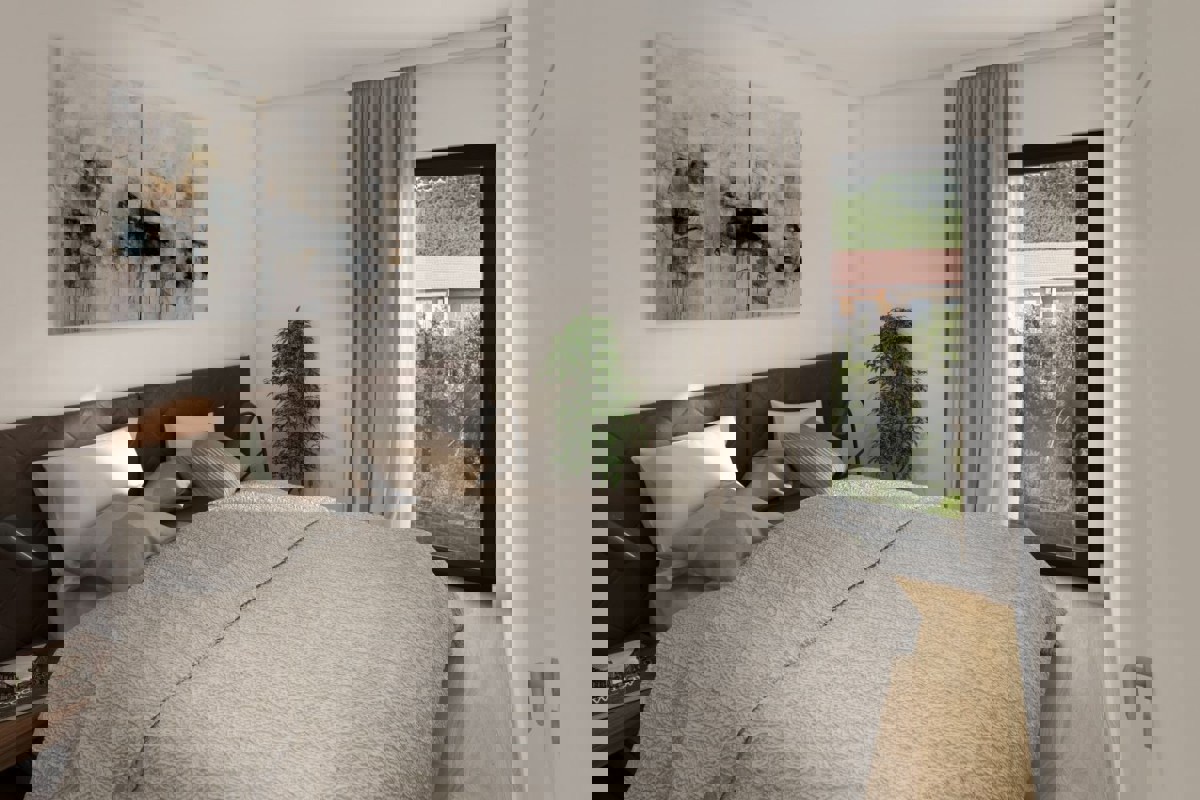 Appartamento con due camere da letto e parcheggio