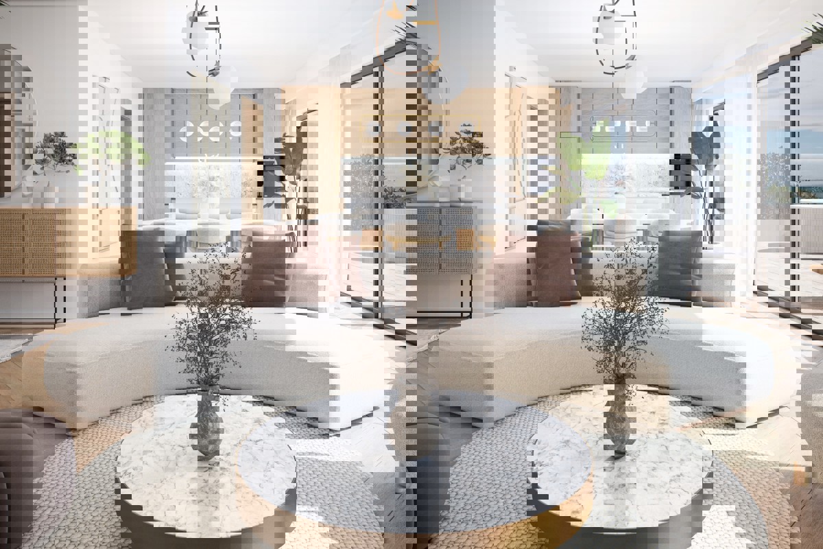 Appartamento con una camera da letto al piano terra con terrazza, jacuzzi e vista mare