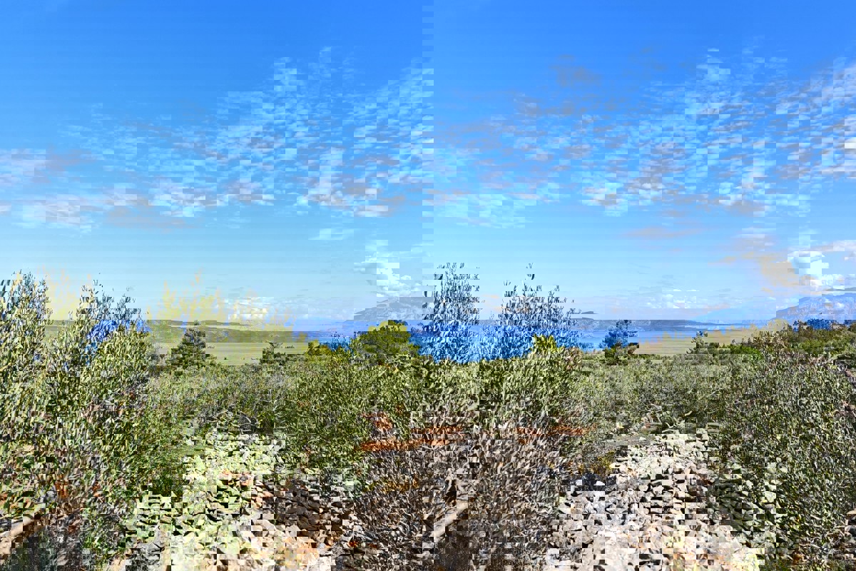 Terreno agricolo con edificio in pietra - prima fila al mare