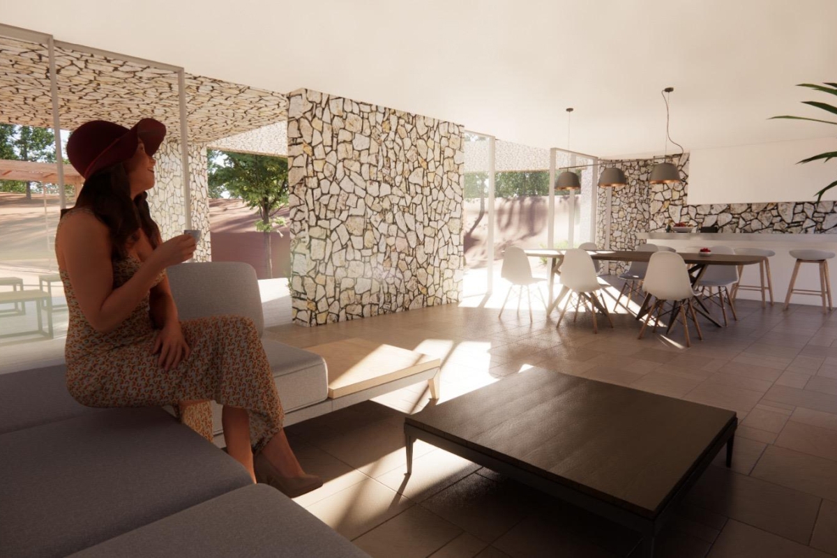 Villa con piscina immersa nella natura