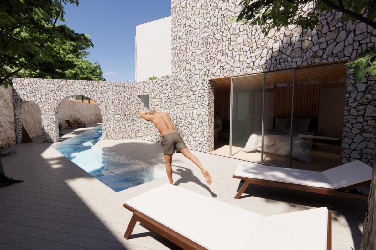 Villa con piscina immersa nella natura