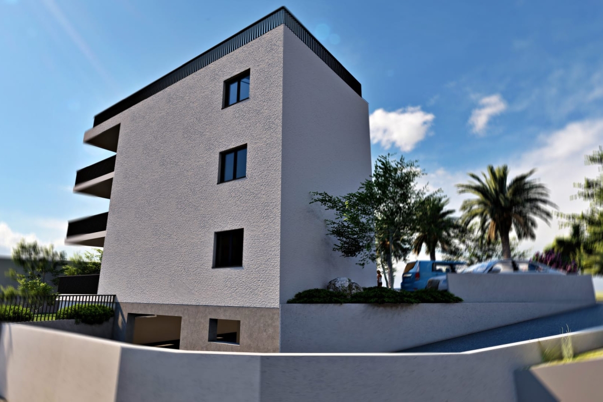 Attico con due camere da letto, terrazza sul tetto e vista mare