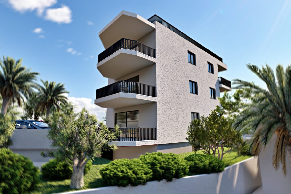 Attico con due camere da letto, terrazza sul tetto e vista mare