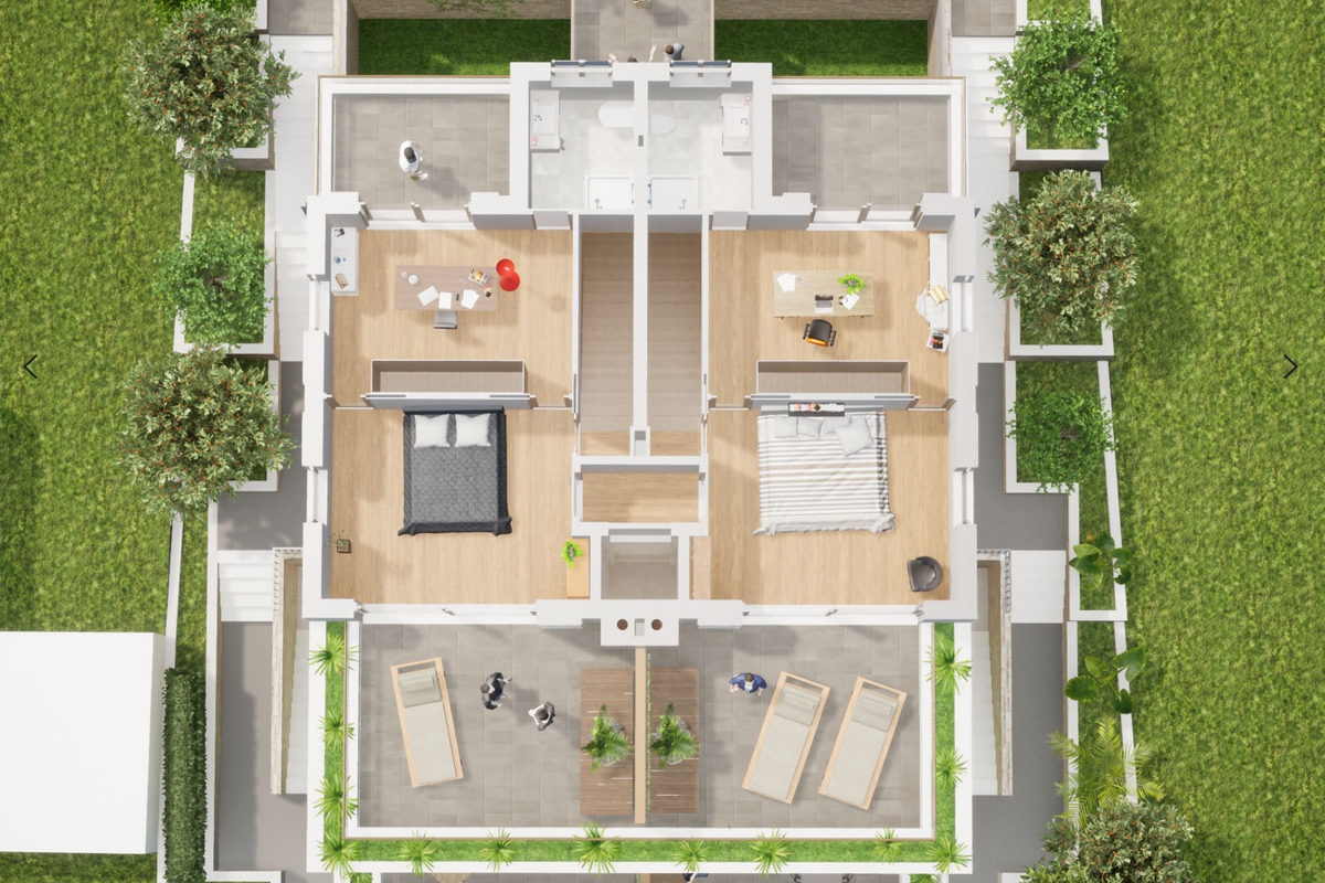 Appartamento duplex con vista mare