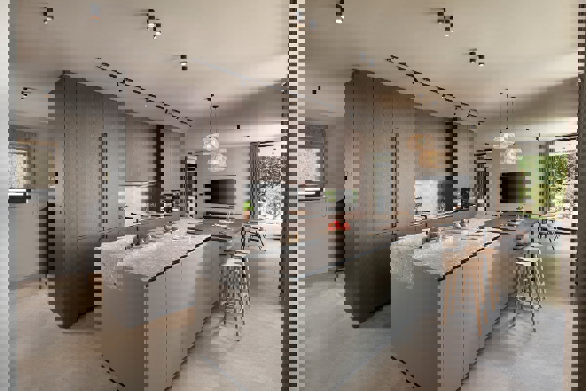 Moderna villa di lusso con piscina e vista mare