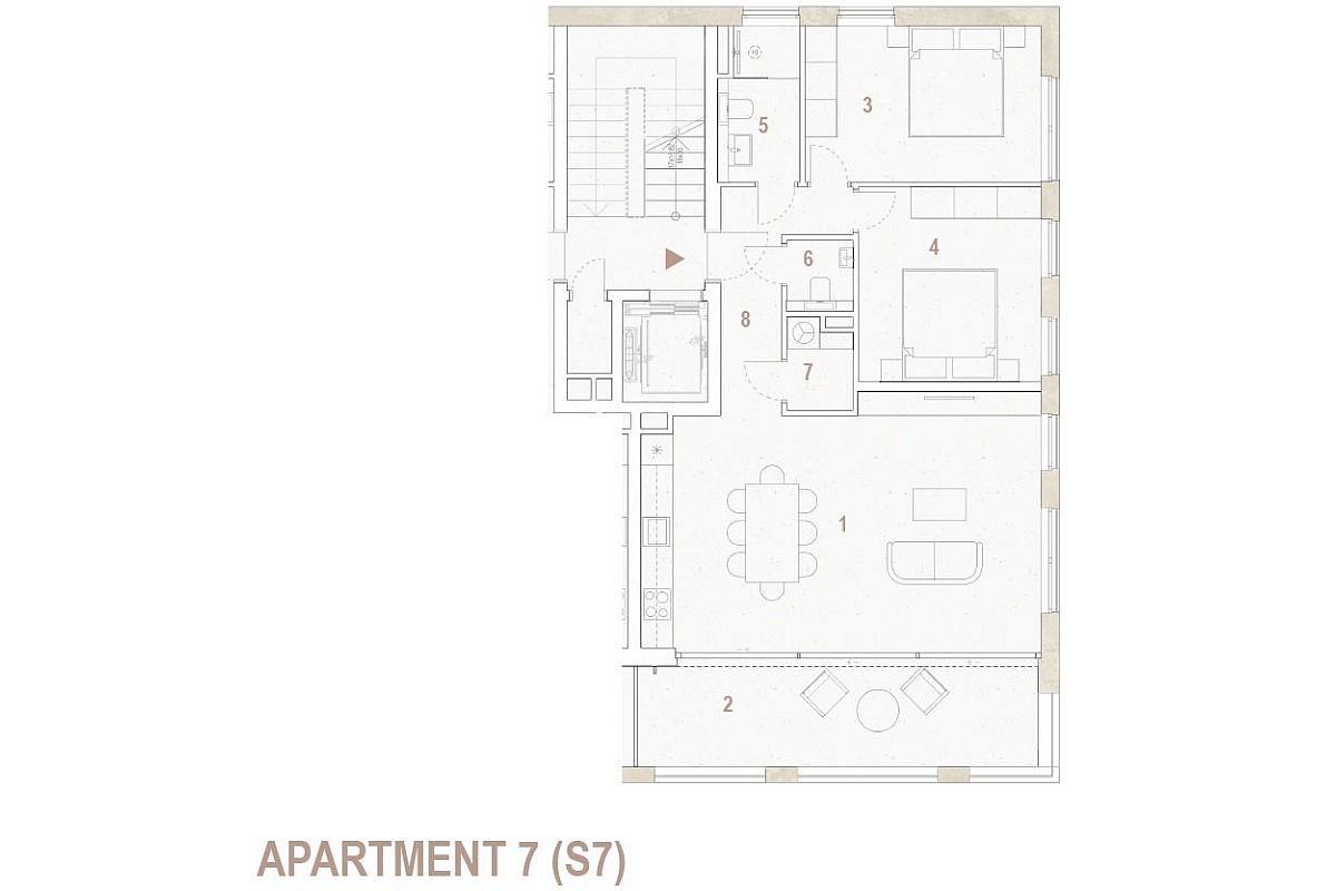 Appartamento di nuova costruzione vicino alla città