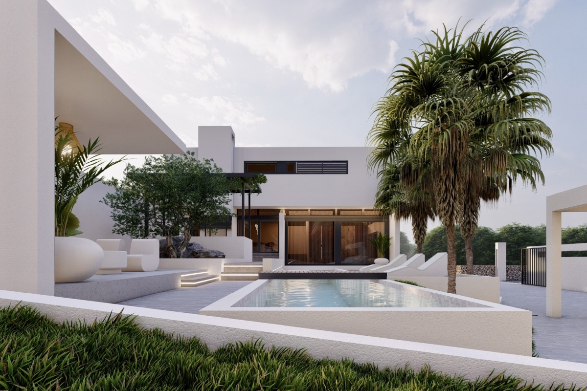 Villa di lusso moderna con piscina e vista panoramica sul mare