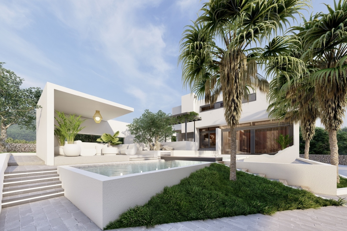 Villa di lusso moderna con piscina e vista panoramica sul mare