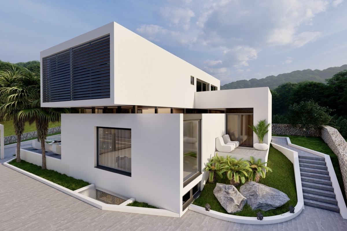 Villa di lusso moderna con piscina e vista panoramica sul mare