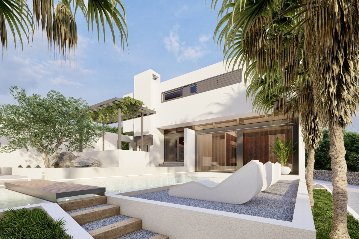 Villa di lusso moderna con piscina e vista panoramica sul mare