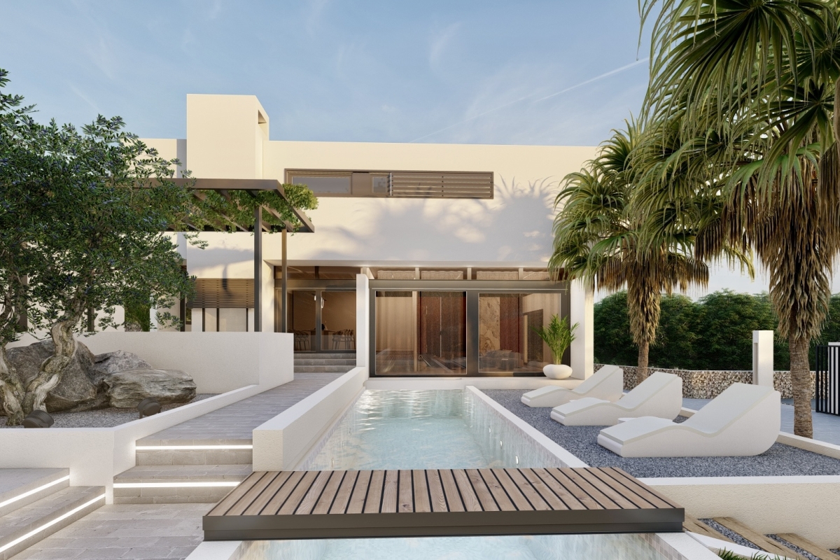 Villa di lusso moderna con piscina e vista panoramica sul mare