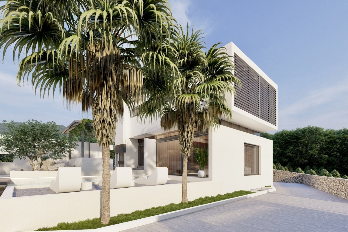 Villa di lusso moderna con piscina e vista panoramica sul mare