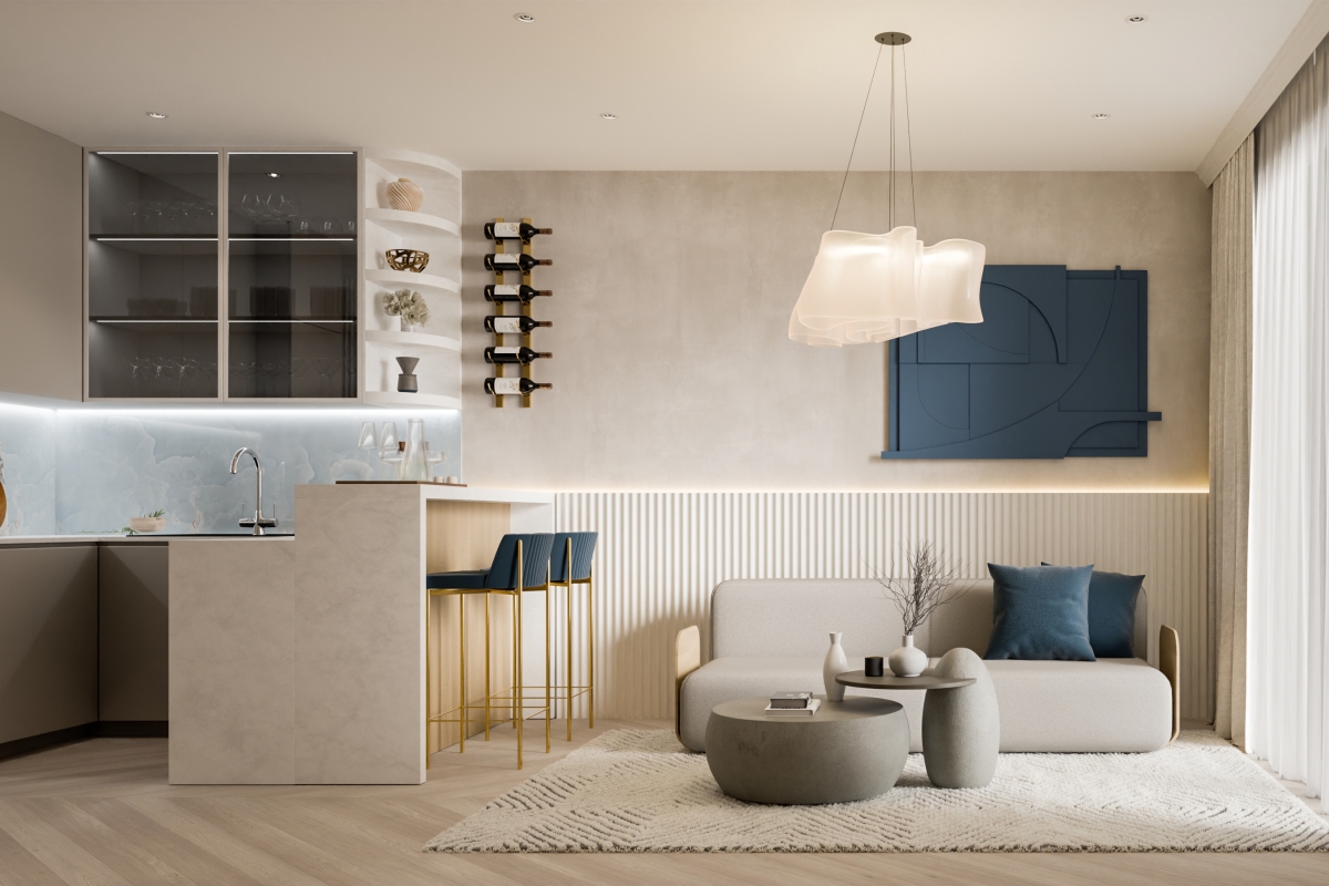 Appartamento con giardino vicino al mare