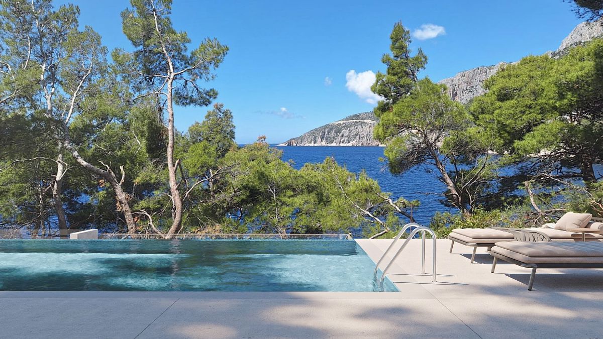 Villa in costruzione in prima fila sul mare