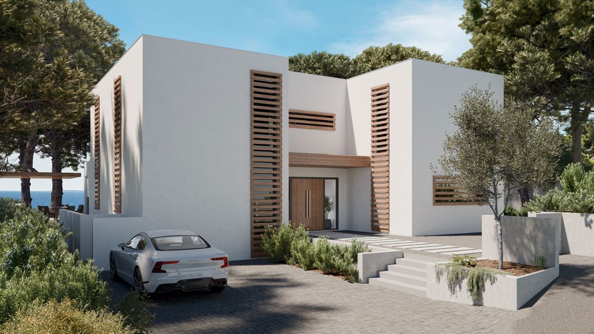 Villa in costruzione in prima fila sul mare