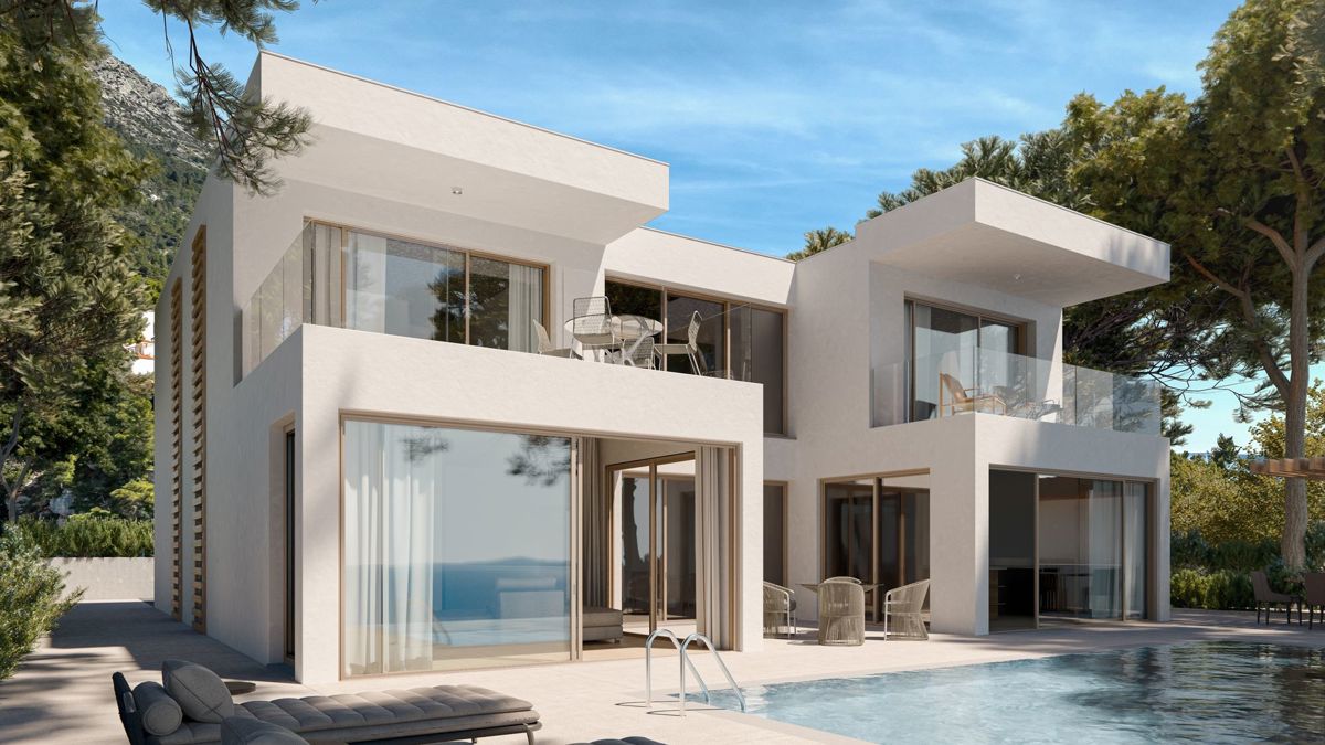 Villa in costruzione in prima fila sul mare