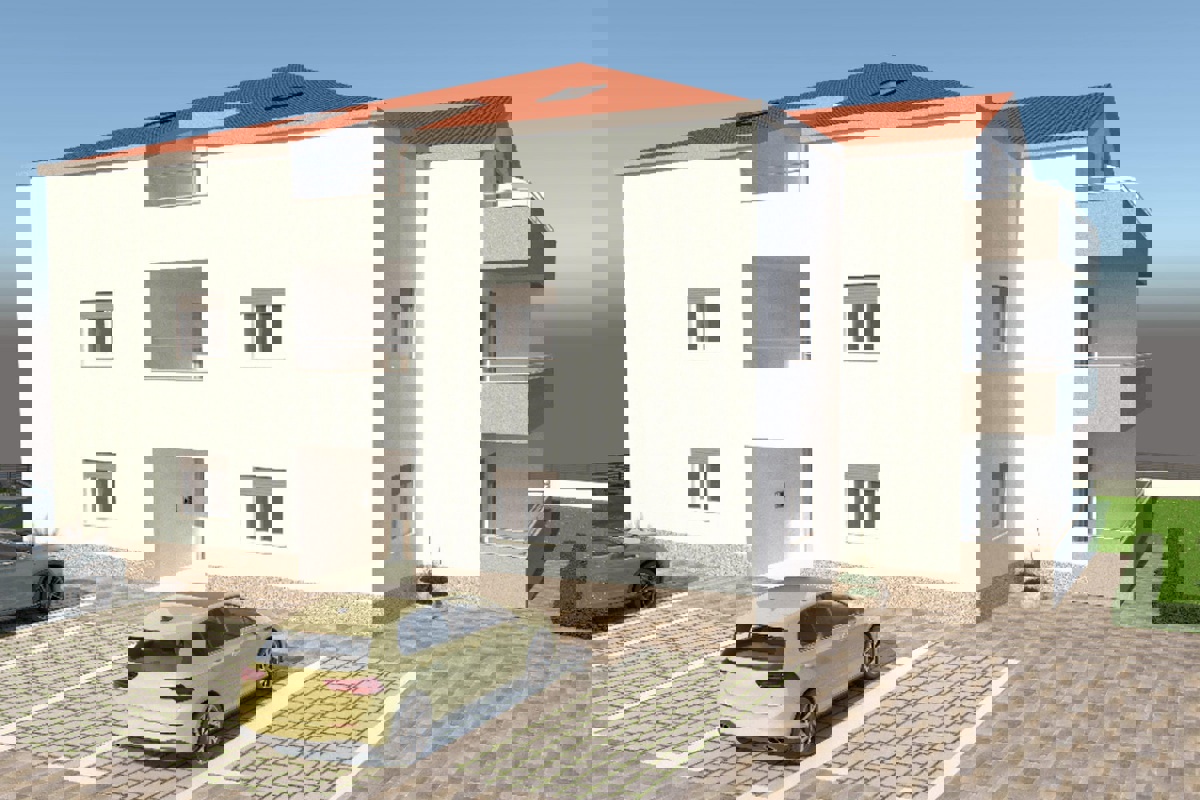 Moderno appartamento in un nuovo edificio con vista mare