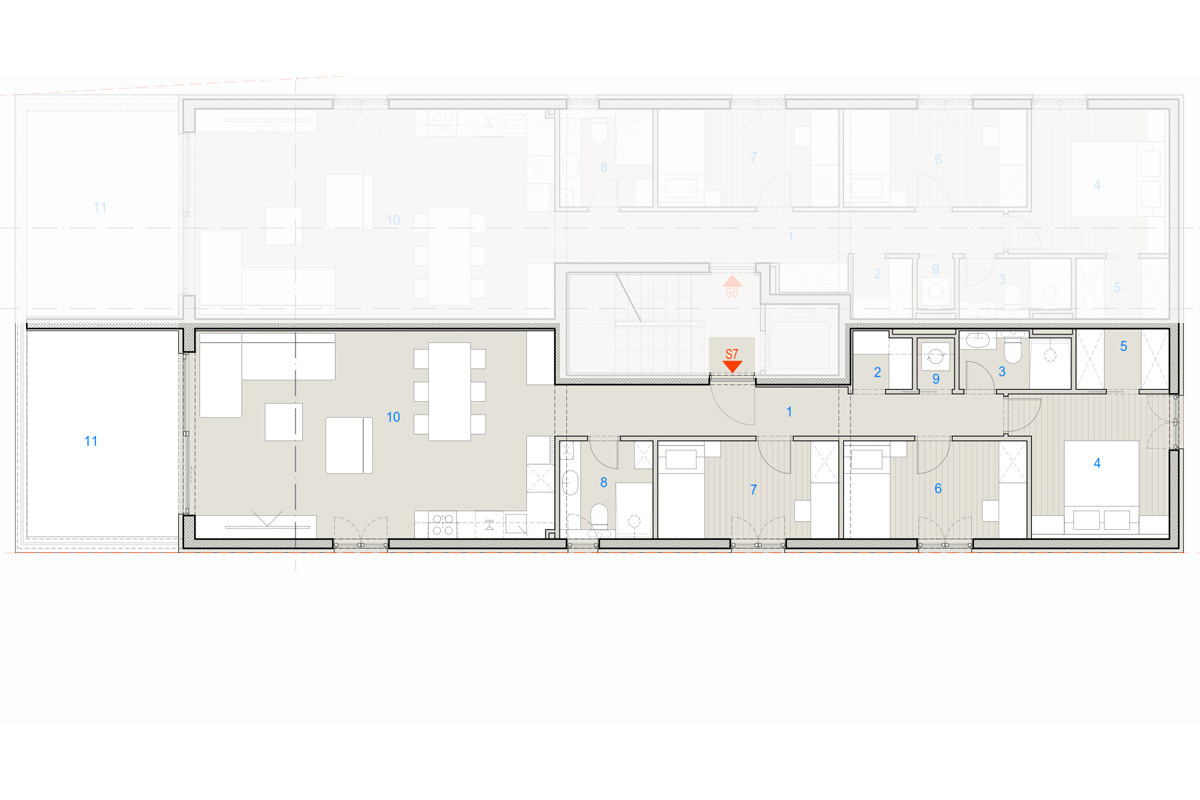 Esclusivo appartamento con tre camere da letto in prima fila sul mare - Ovest, S7