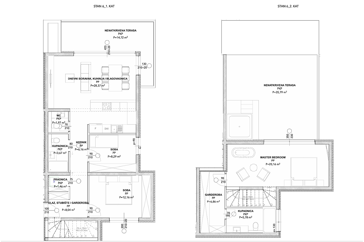 Attico duplex di lusso vicino al mare