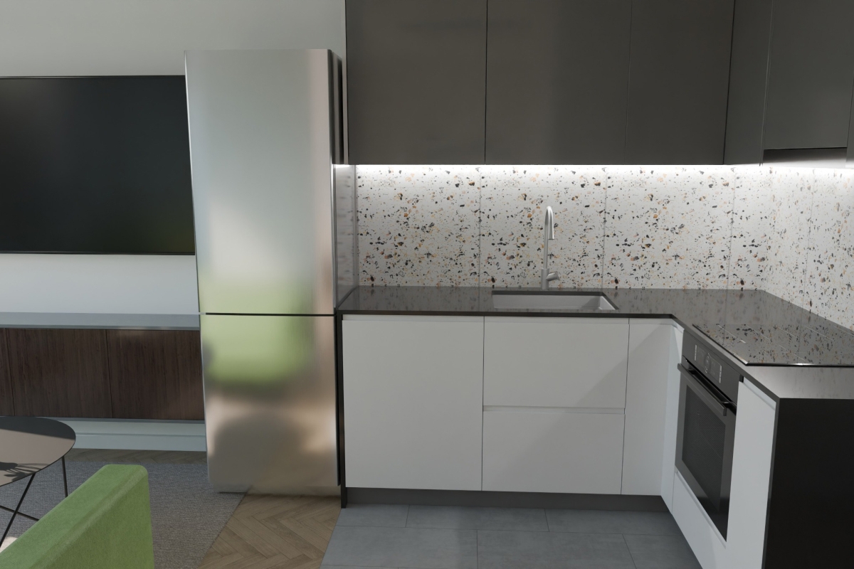 Appartamento con una camera da letto e giardino vicino al mare