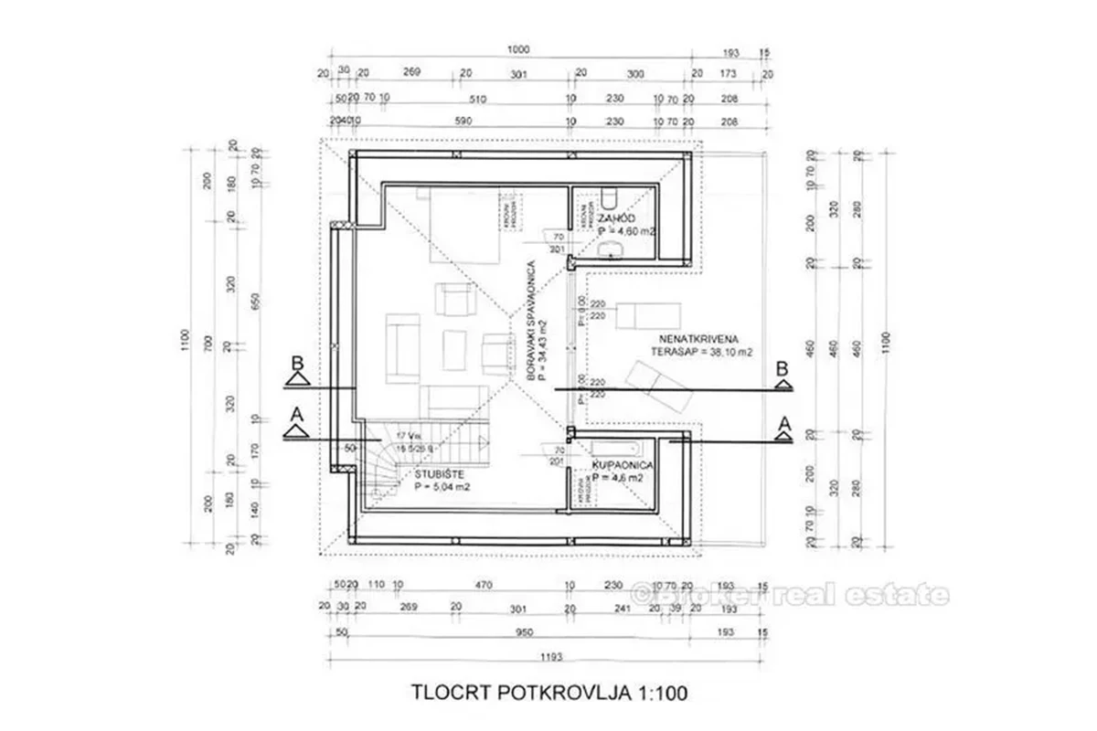 La villa di 280m2 su un terreno di 521m2, in vendita