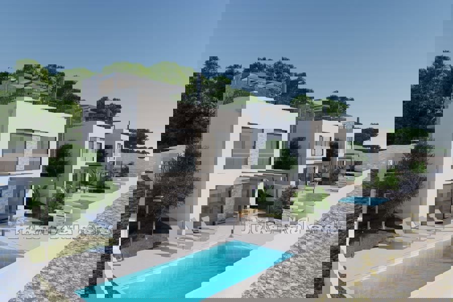 Villa di nuova costruzione con piscina in seconda fila al mare