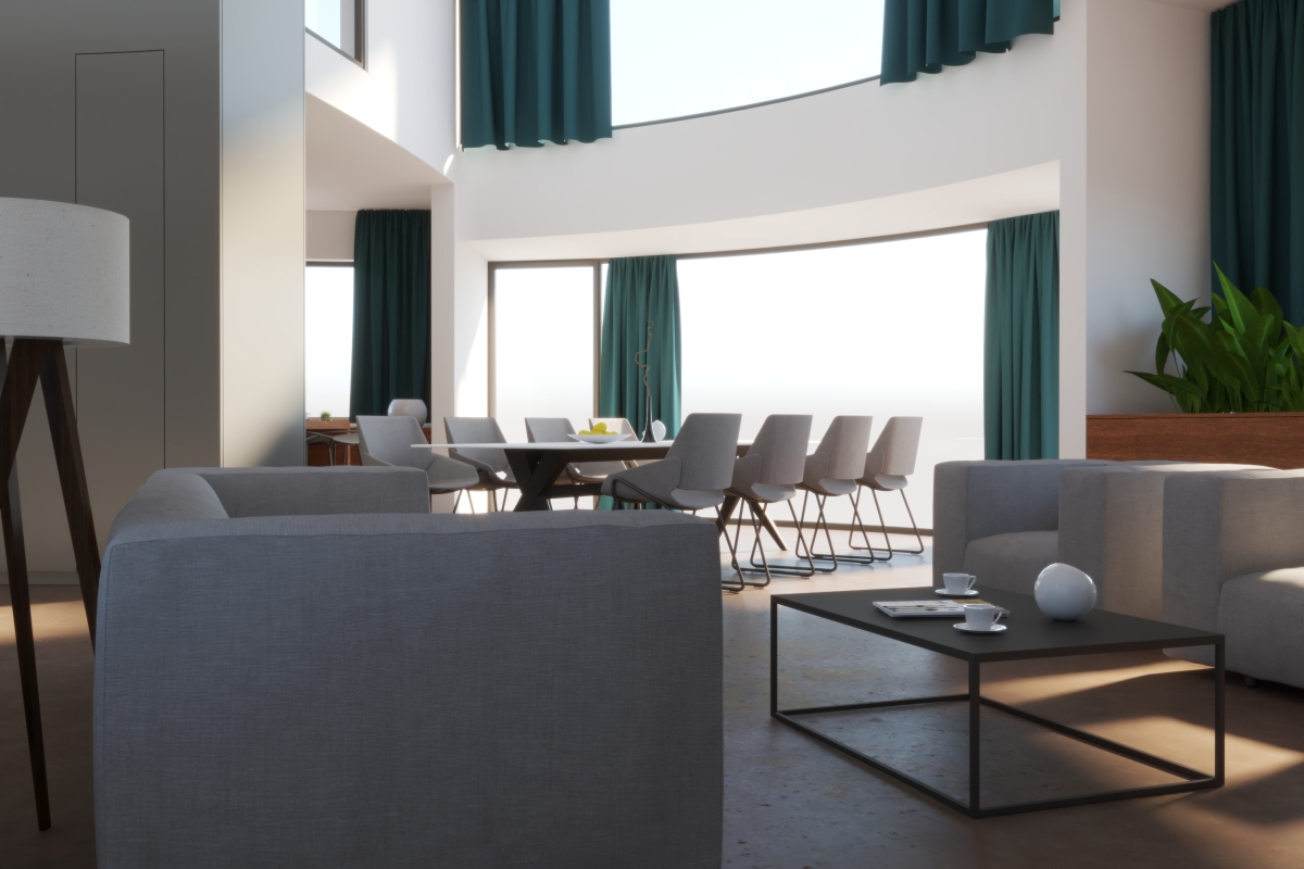 Villa di lusso con vasca da bagno in cristallo del Madagascar e vista mare