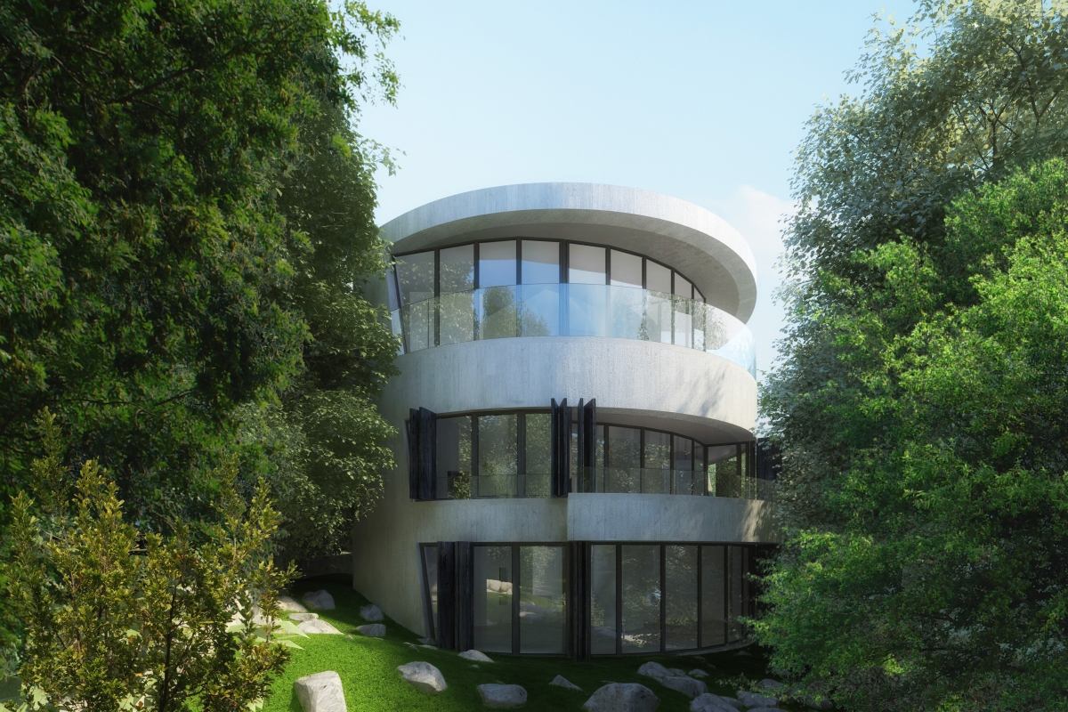 Villa di lusso con vasca da bagno in cristallo del Madagascar e vista mare