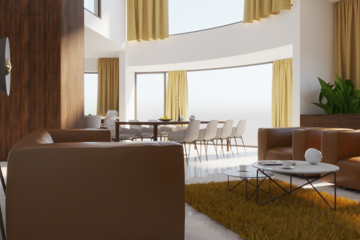 Villa di lusso con vasca da bagno in cristallo del Madagascar e vista mare