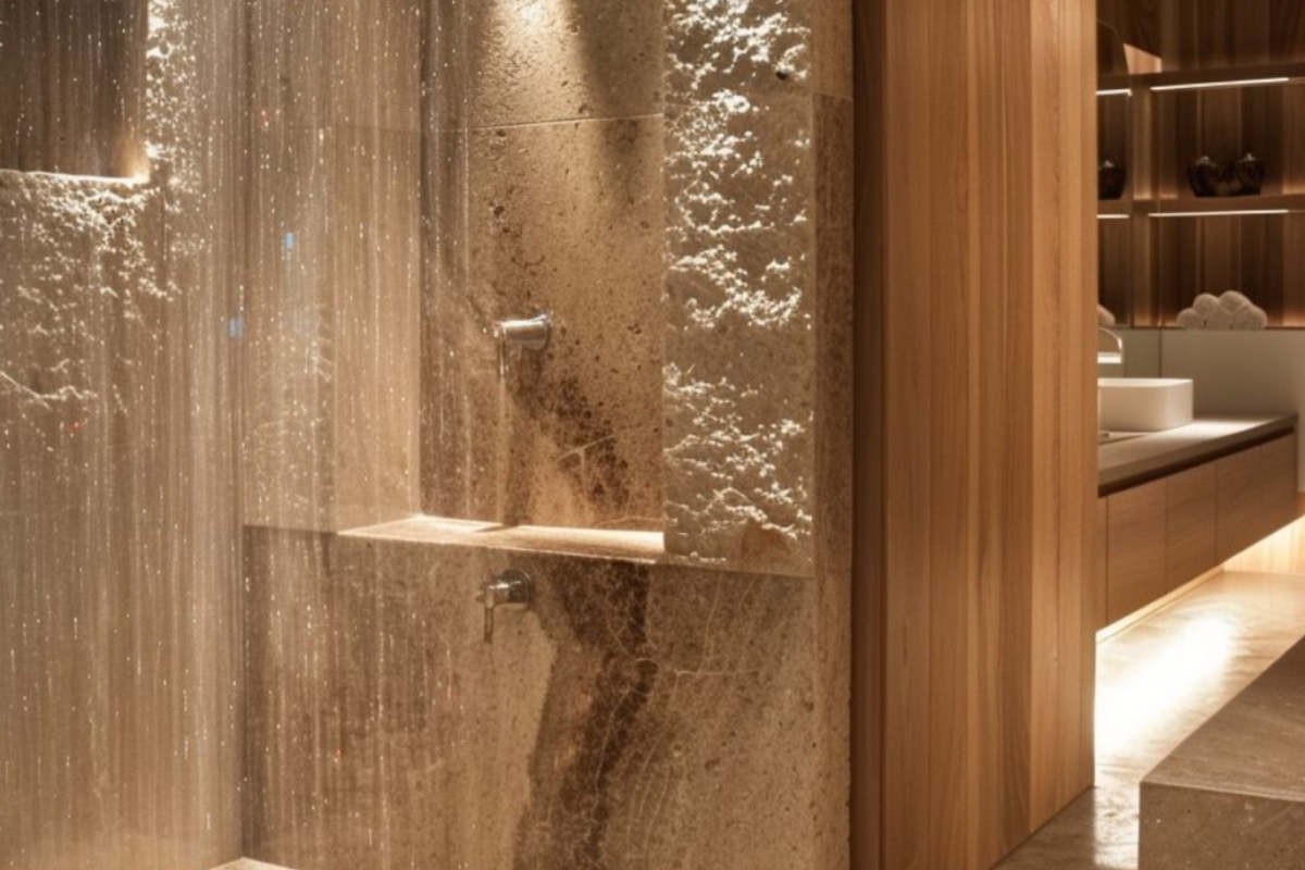 Villa di lusso con vasca da bagno in cristallo del Madagascar e vista mare