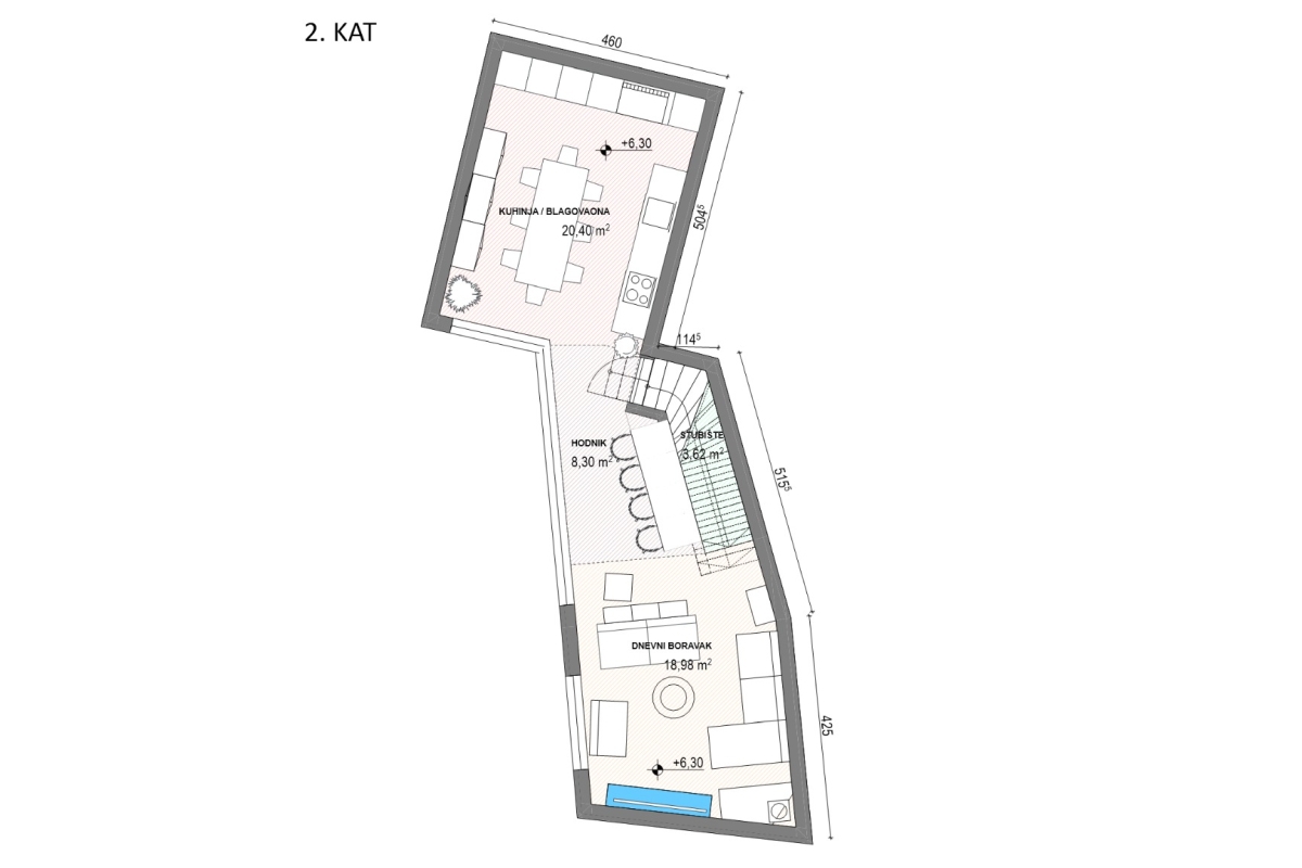 Casa in pietra dalmata da ristrutturare con progetto