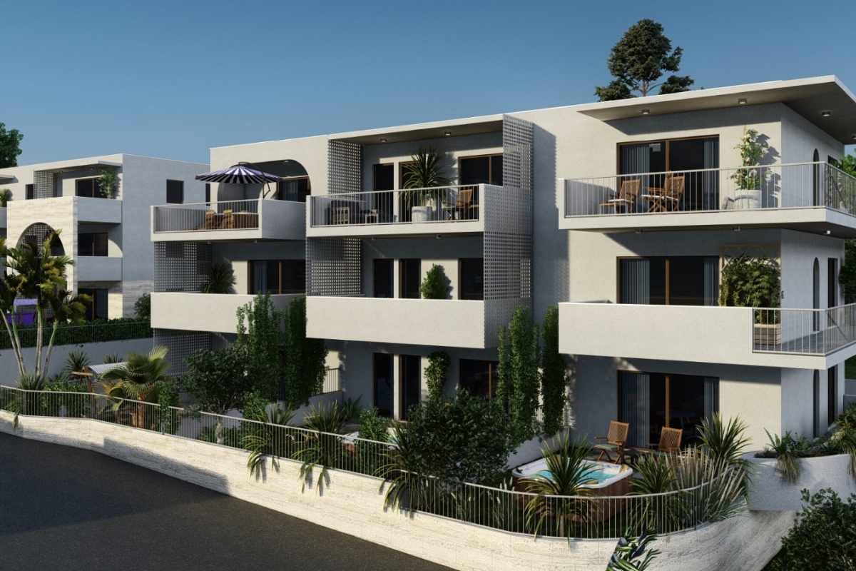 Appartamento in un nuovo edificio a Ciovo con vista mare