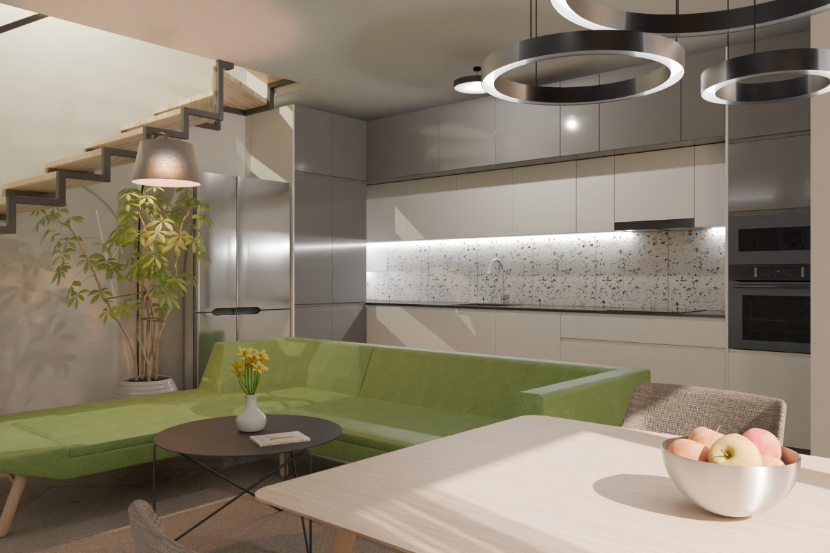 Ampio appartamento duplex con vista mare