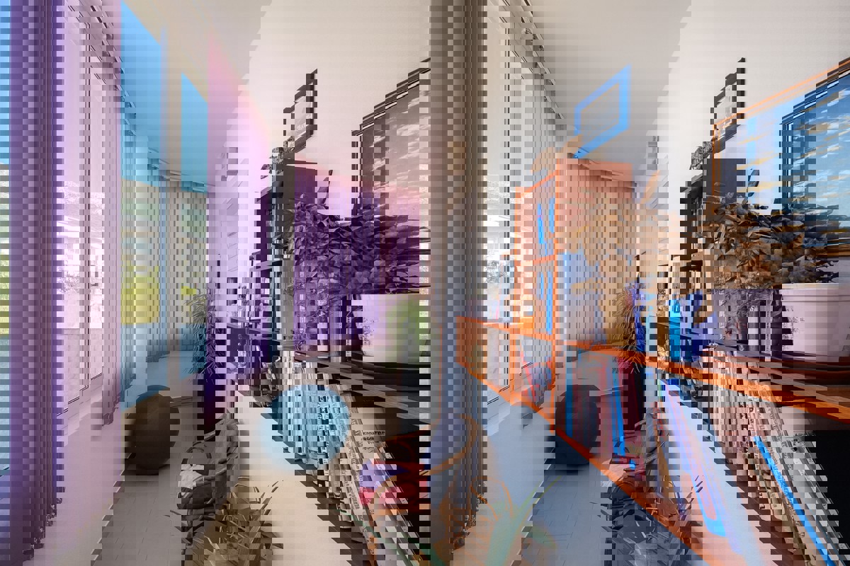 Casa bifamiliare con vista mare