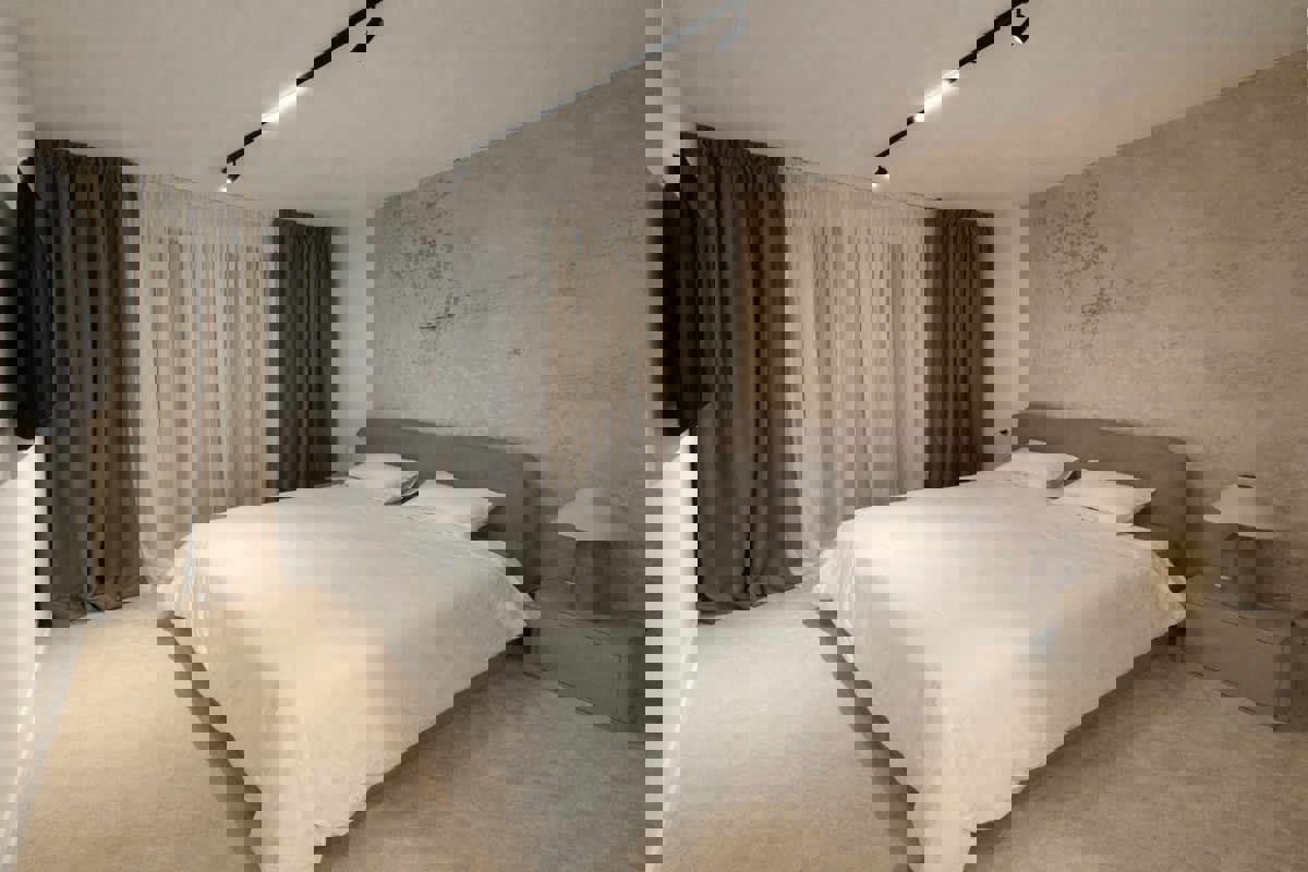 Ampio attico con vista mare aperta