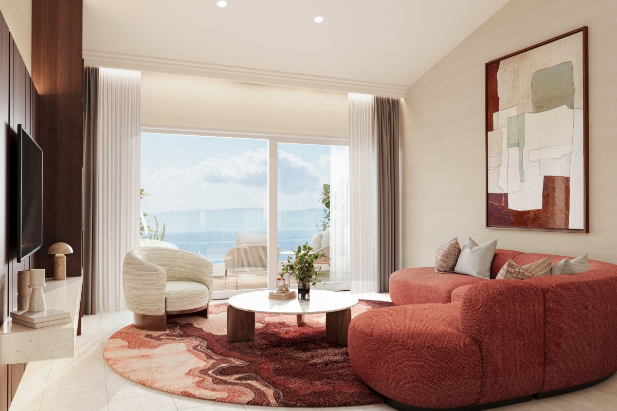 Appartamento con due camere da letto e studio in prima fila sul mare