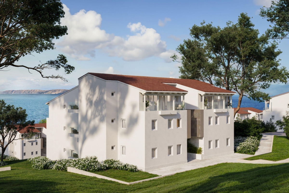 Appartamento con due camere da letto e studio in prima fila sul mare