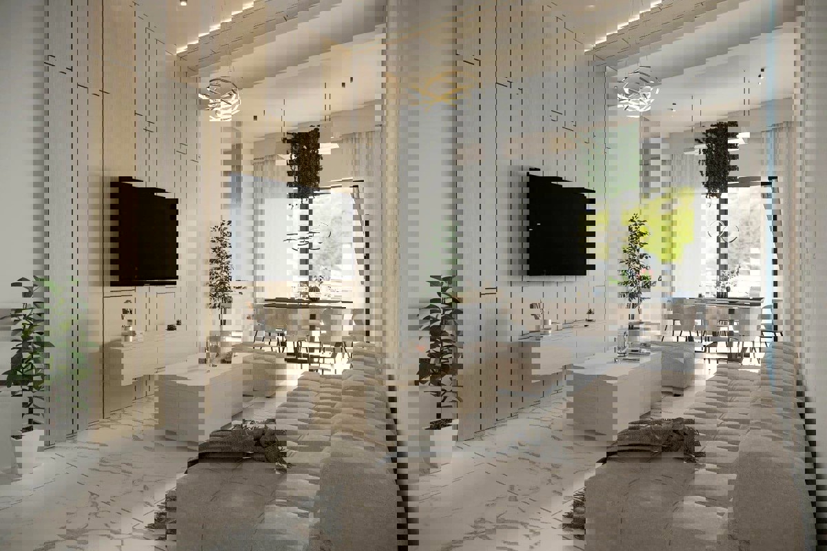 Esclusivo attico con terrazza panoramica e piscina, in prima fila sul mare