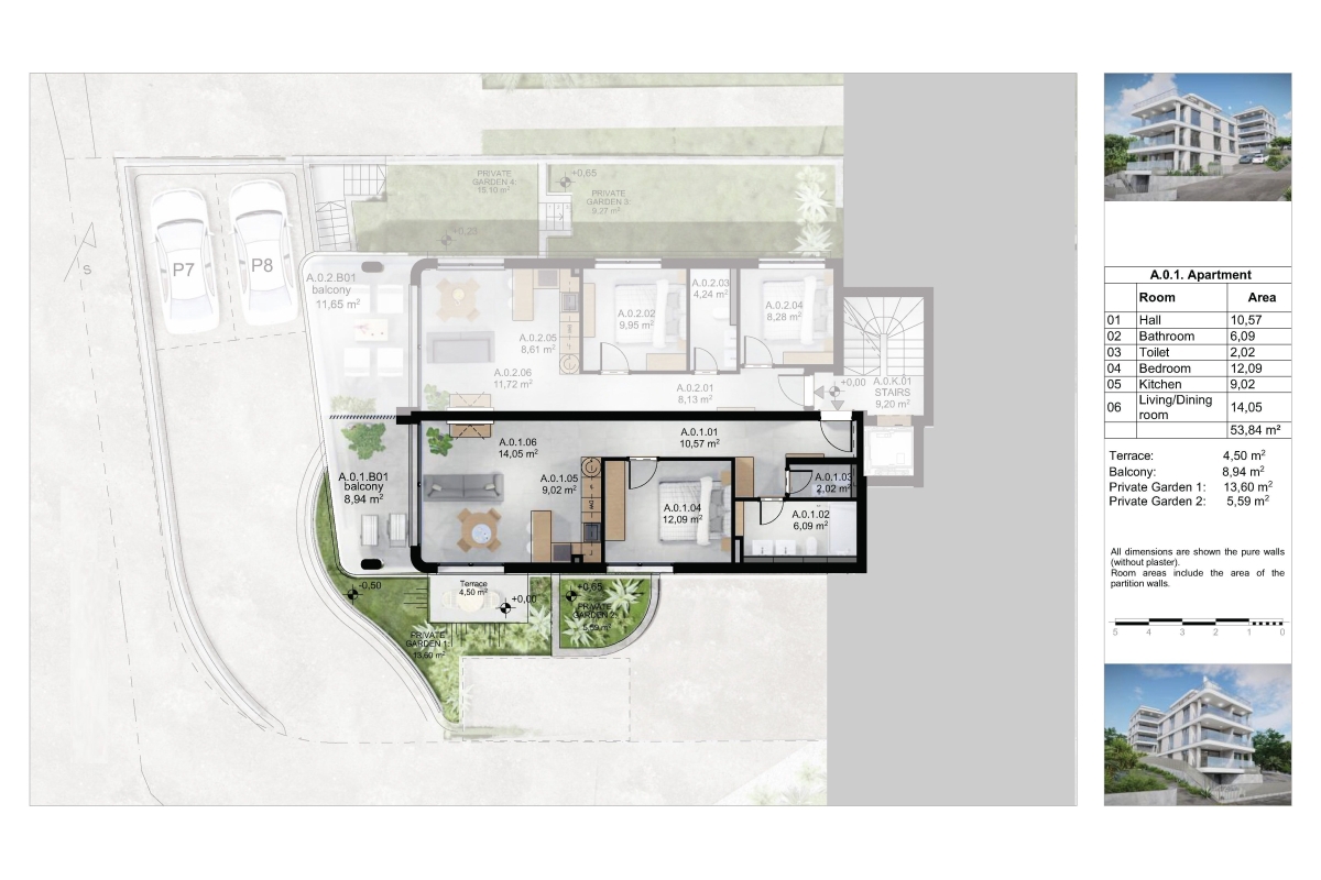 Appartamento di lusso con giardino in prima fila sul mare