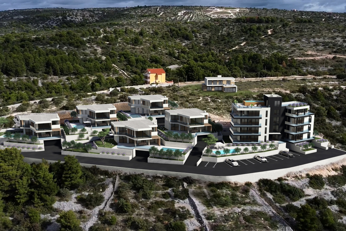 Appartamento di lusso in un nuovo complesso con vista mare