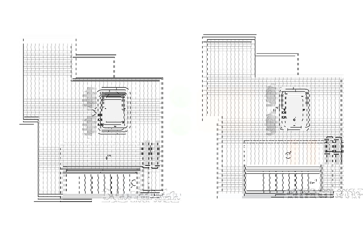 Casa di nuova costruzione in fila con vista aperta sul mare